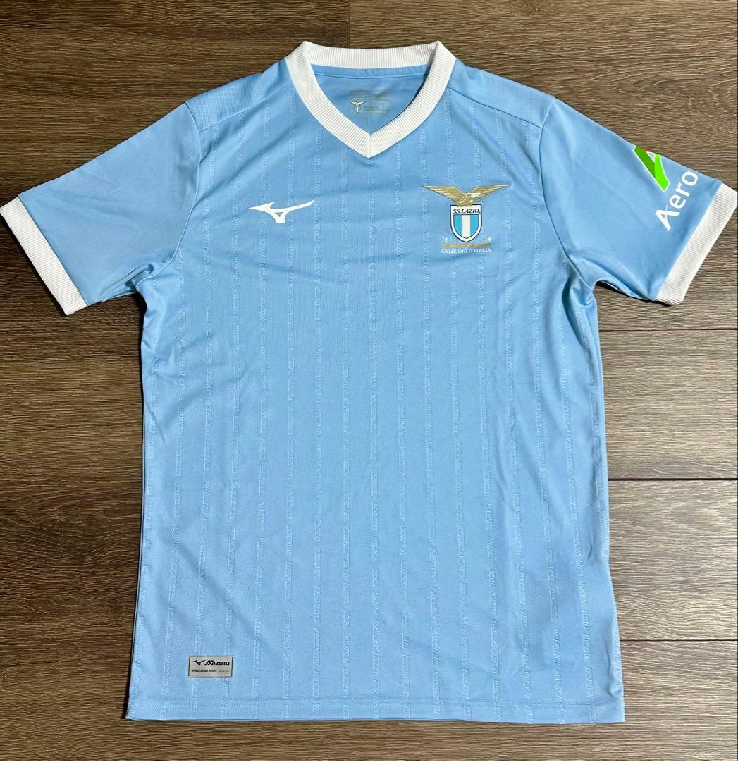 ◇激レア限定◇2023-2024 ラツィオ スクデッド獲得50周年記念ユニ 上下 ラツィオが23-24新ユニを発表！MIZUNOの洗練デザインで「初優勝50周年