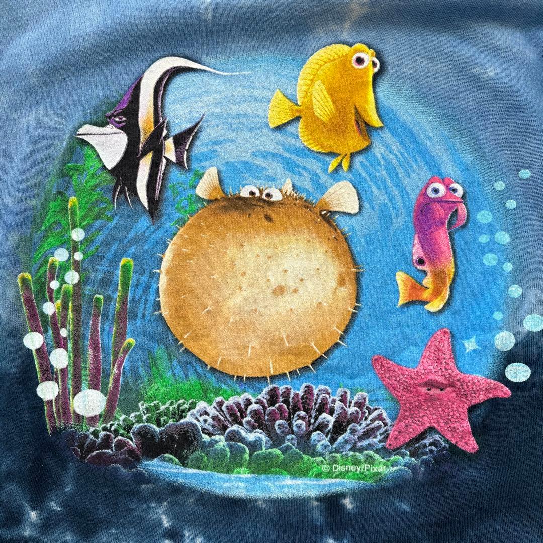 Disney ファインディングニモ Tシャツ 00s ディズニー レア 総柄