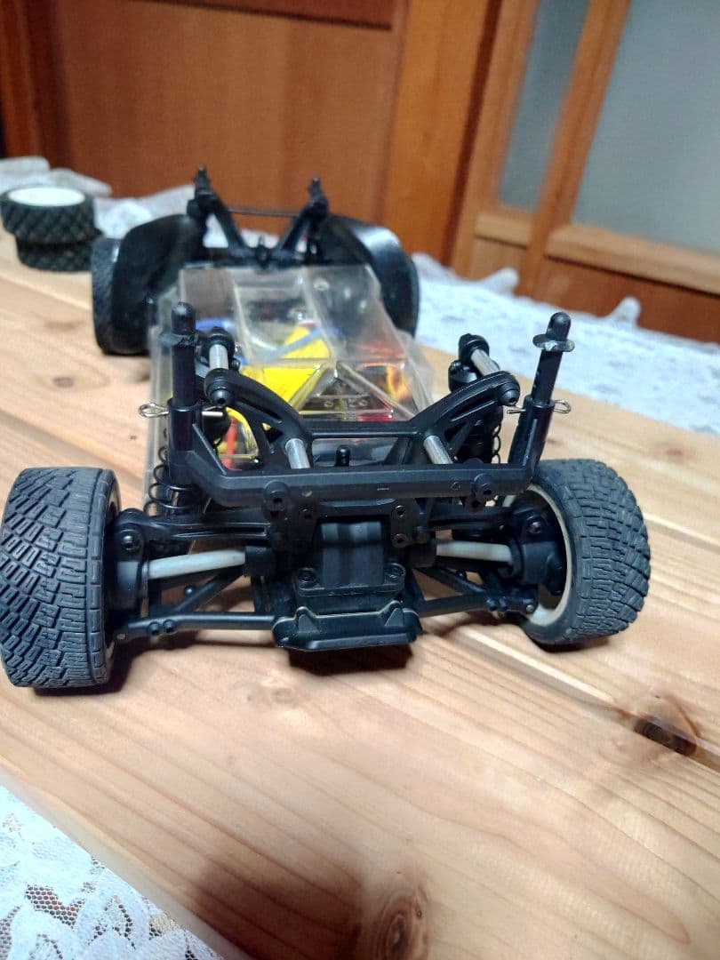 京商 FZ02 ラリーコンバージョンセット装着シャーシ おまけボディ付き