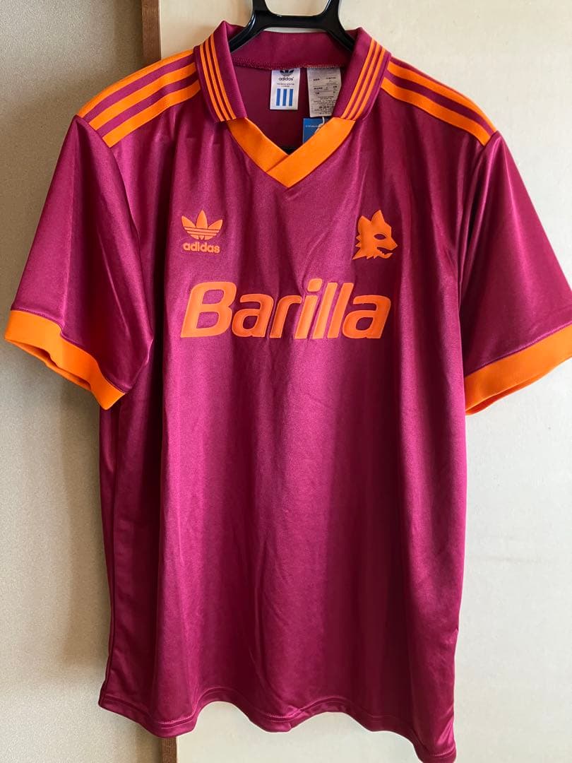 ASローマ 1993年復刻版ユニフォーム 2XL - メルカリ