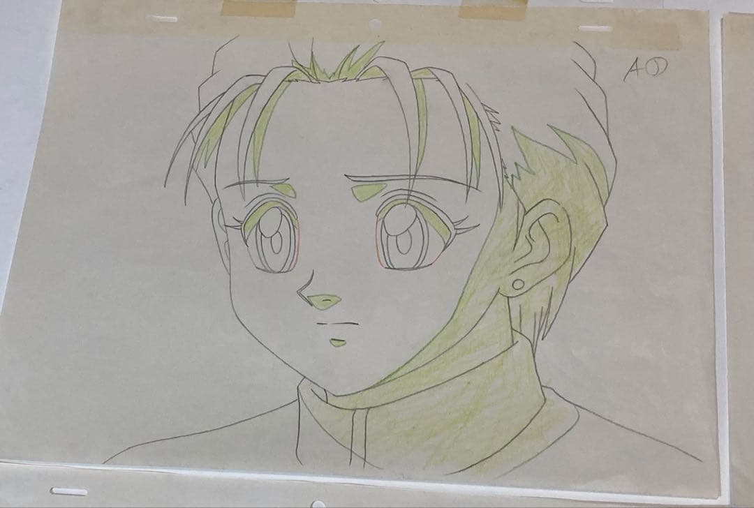 c８０　中判ハンターハンターセル画【ミト】動画.背景画付き