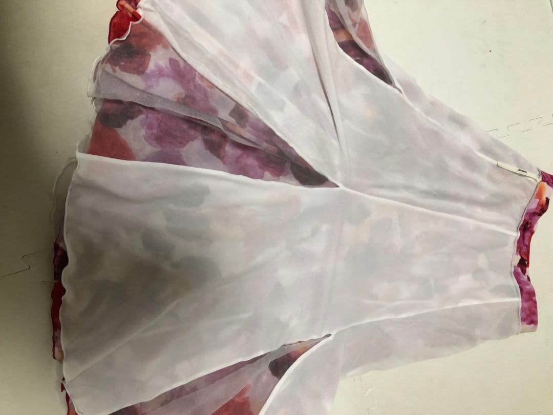 社交ダンス練習着レッスン着パーティChacott花柄スカートドレス