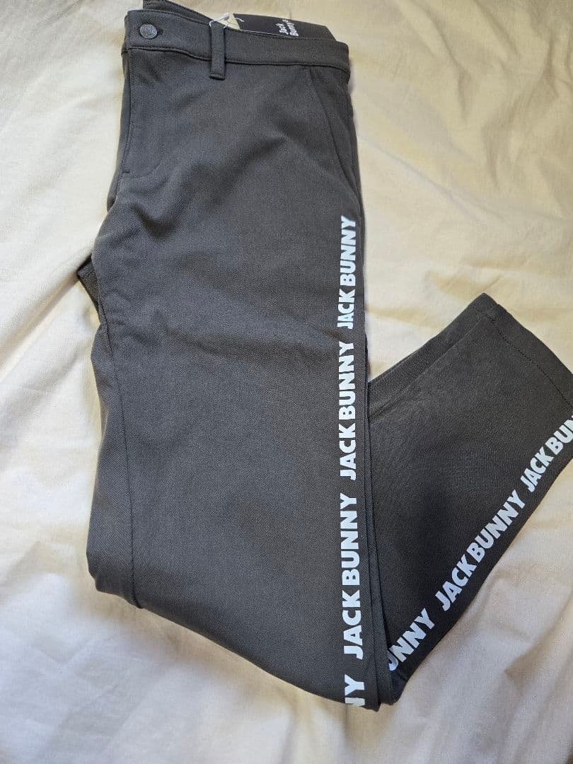 裏起毛　ジャックバニー　メンズ　ゴルフウェア　6 サイズ　LL　ズボン ブラック 6サイズ LL ジャックバニー パンツ ズボン ゴルフウェア