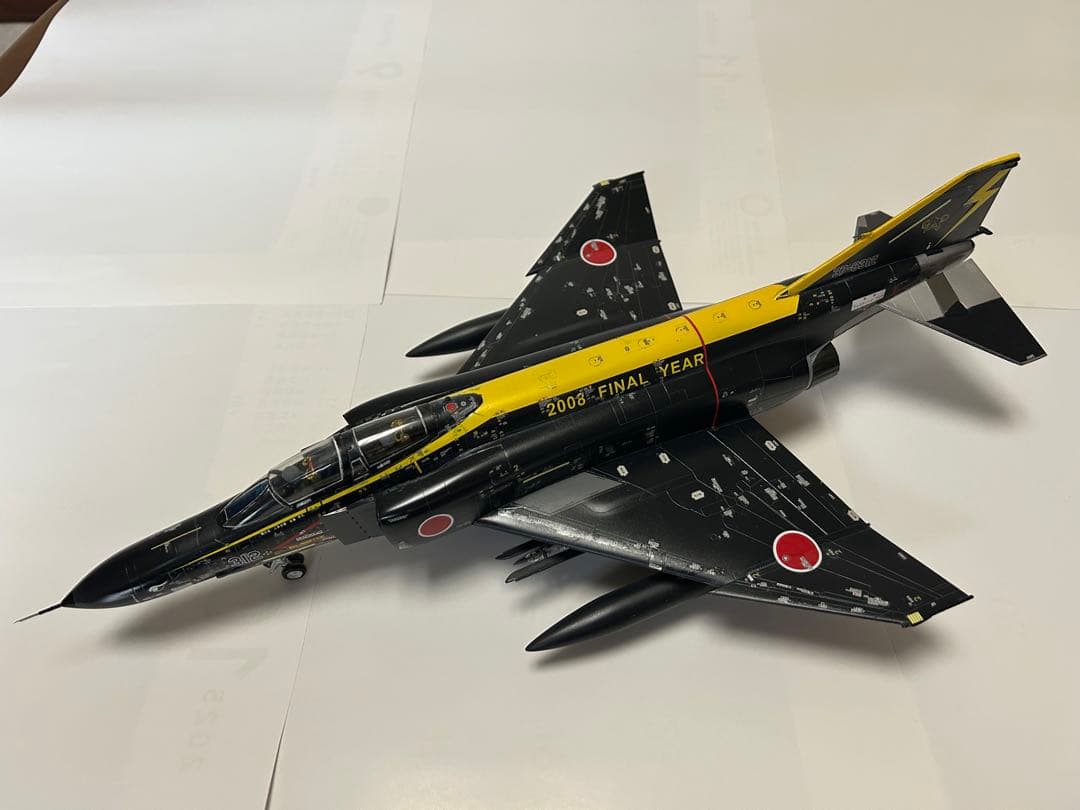 F-4EJ改 ファントム 1/48 プラモデル 完成品 ブラックパンサー