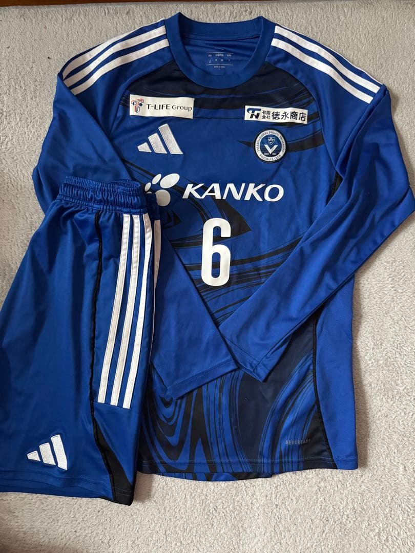 IPU 環太平洋大学 ユニフォーム サッカーウェア 長袖セット 番号6