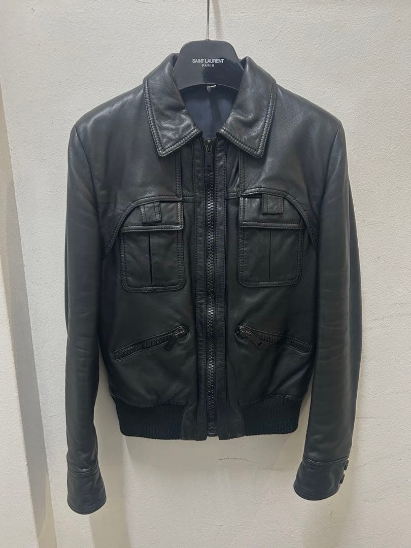 ディオールオム DIOR HOMME 06AW A2レザージャケット - メルカリ