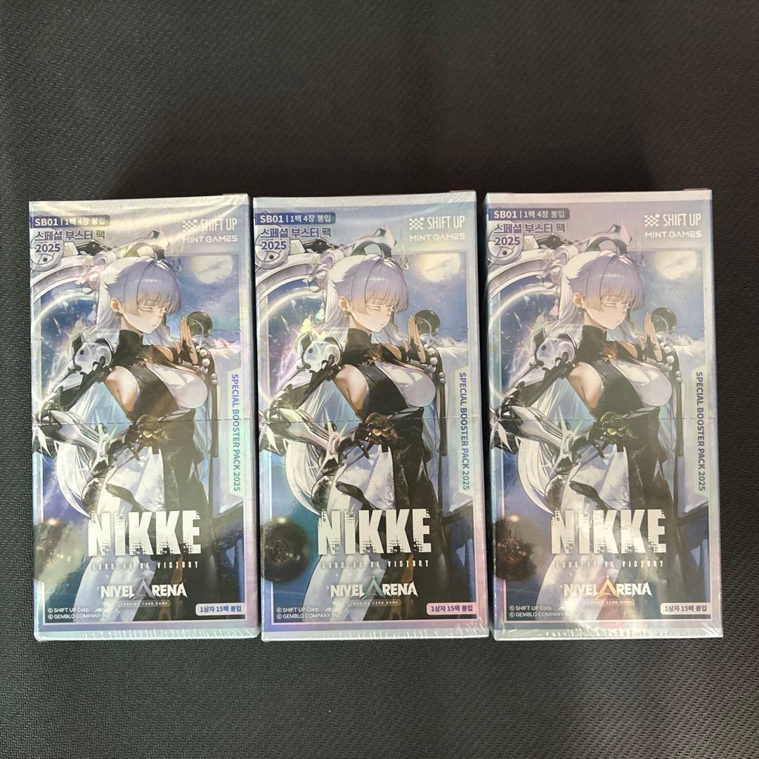 NivelArena NIKKE SB01 韓国語版 3box ニベルアリーナ Nivel Arena GODDESS OF VICTORY: NIKKE KOREAN TCG MINT GAMES