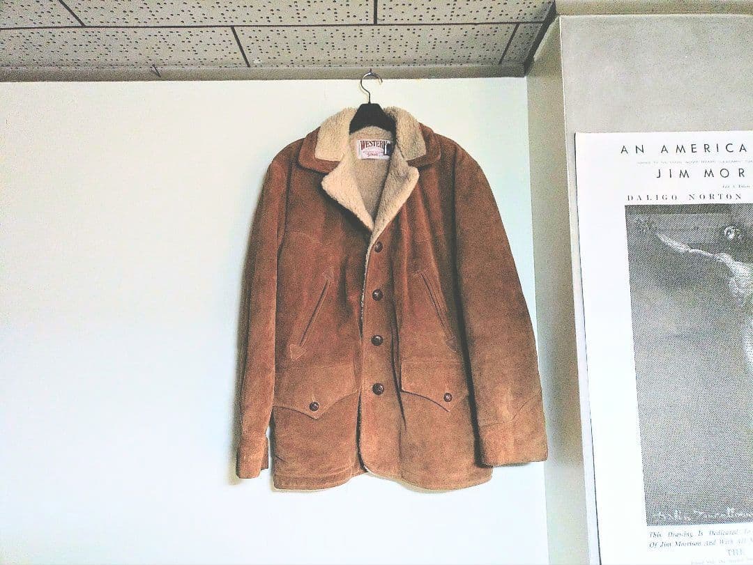 ✨✰schott✰ボアスエードジャケット《42インチ》USED美品✨