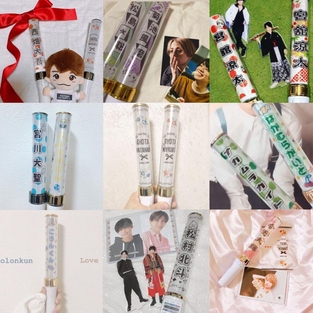 水玉⭐　キンブレシート　オーダー　ペンライト　パンダドラゴン　ぱっち　たいが