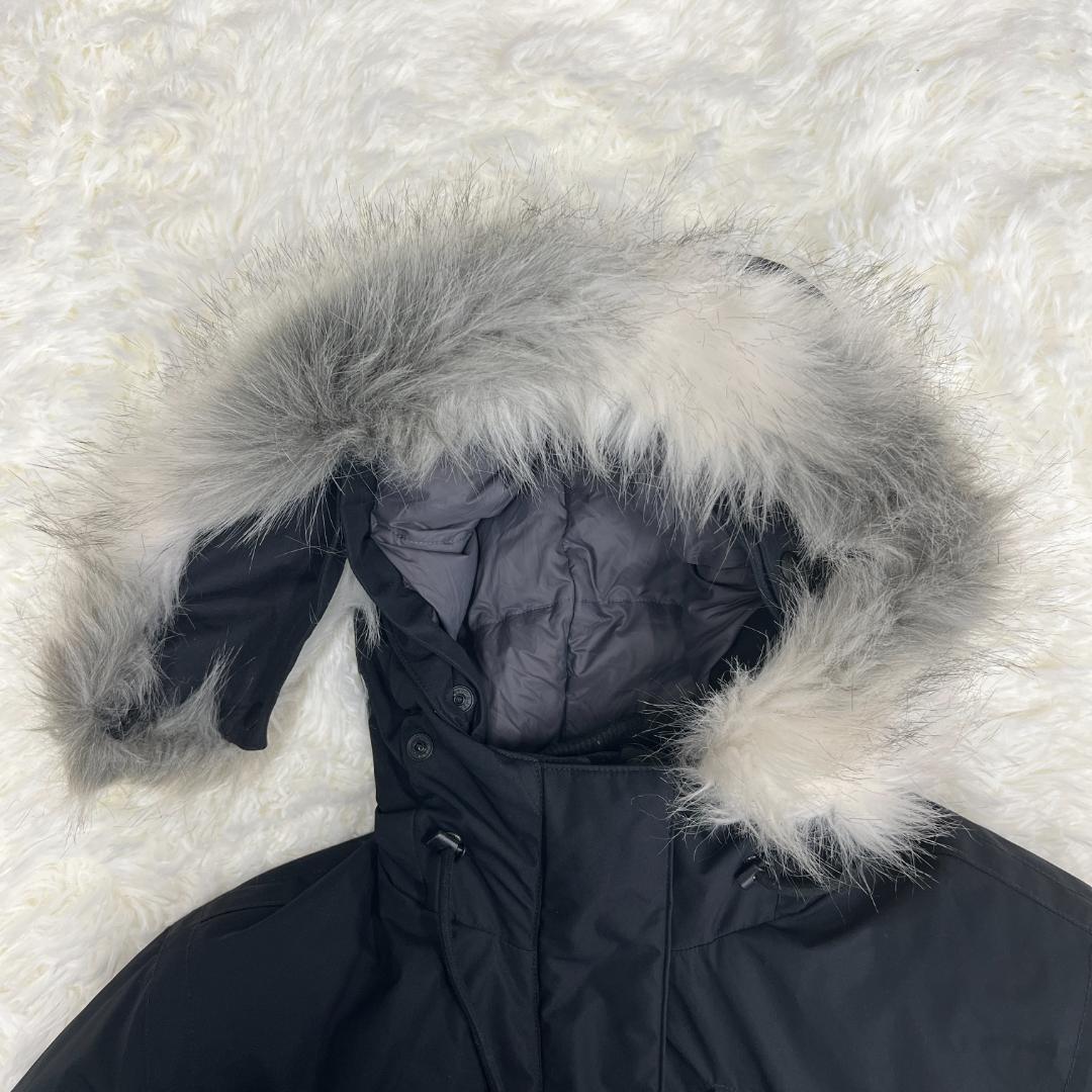 《美品》ザノースフェイス ホワイトレーベル ダウンコート 黒 レディース L