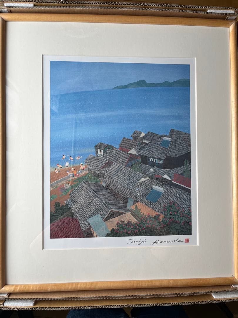 非売品 新品同様 原田泰治 ふるさと紀行 オフセットリトグラフ4点 額付 Yahoo!オークション -「原田泰治 リトグラフ」の落札相場・落札価格