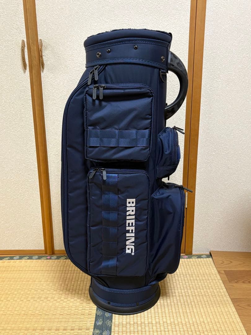 未使用)ブリーフィング ゴルフ キャディバッグ CR-6 #03 ネイビー ブリーフィング CR-6 #03 BRG251D01 ゴルフ キャディバッグ 8.5型