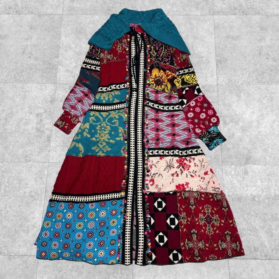 2005AW KENZO Runway long knit cardigan