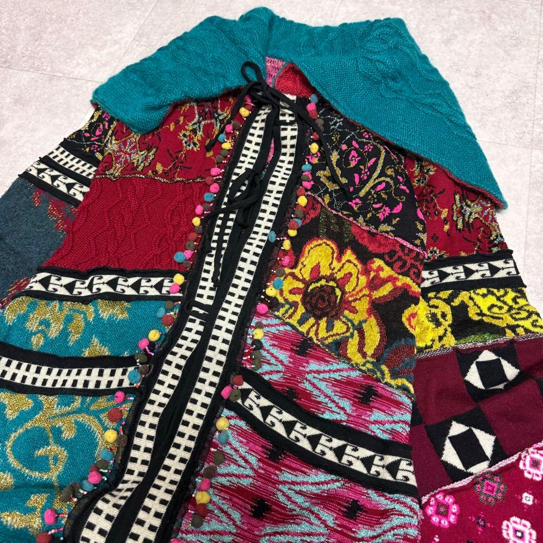 2005AW KENZO Runway long knit cardigan