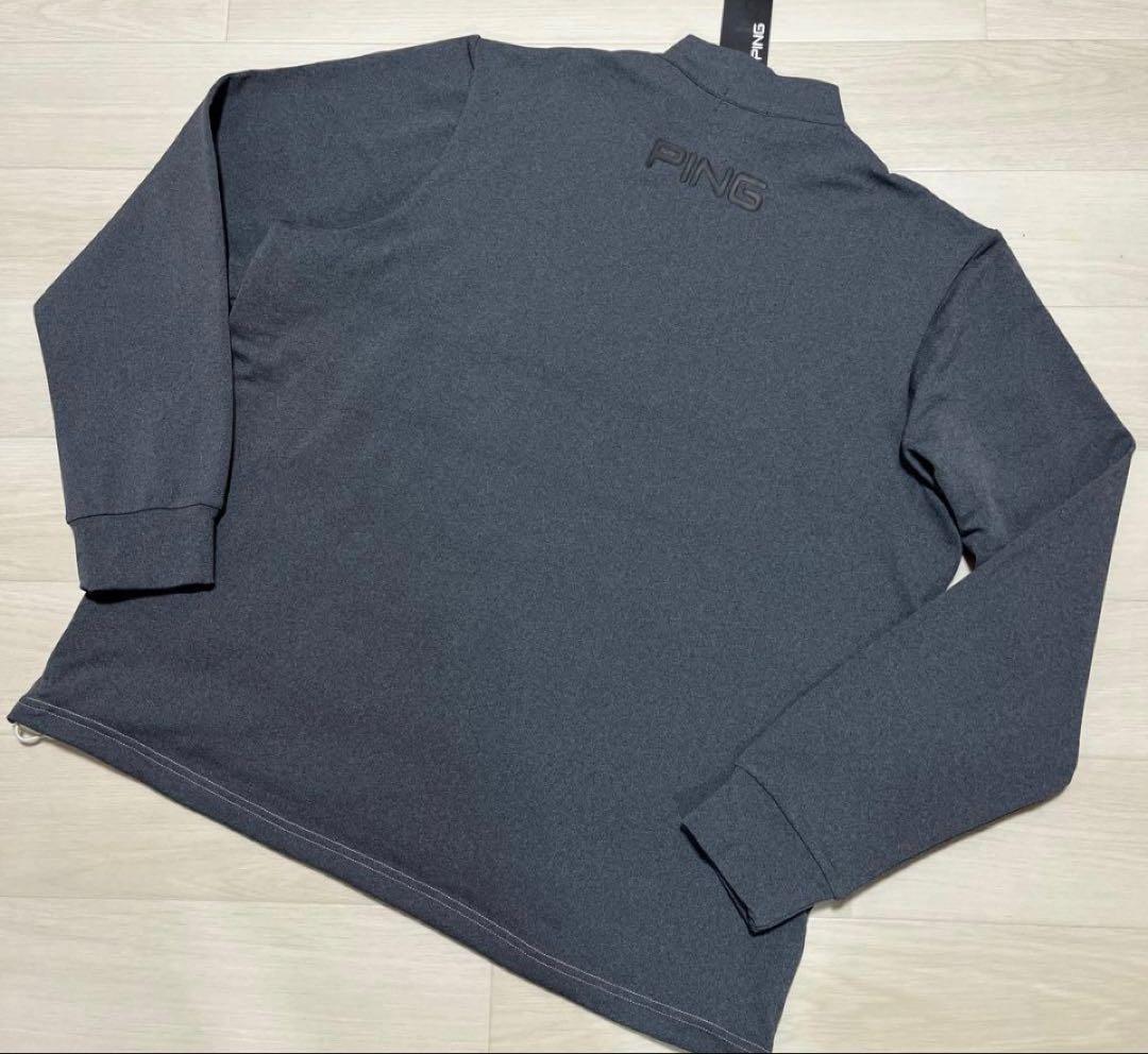 新品】3L. PING 2024年キルティング ハーフジップシャツ ホワイト