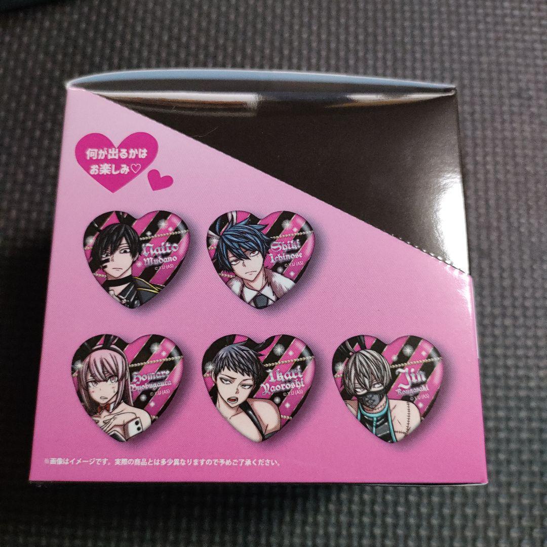 【まとめ売り】　桃源暗鬼　缶バッジBOX　バニー　メタリック　ハート型