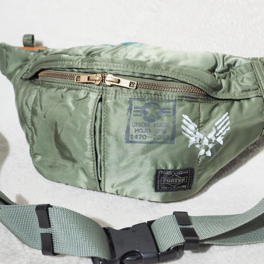 ポーター タンカー ボディバッグ ウエストポーチ ショルダー セージ