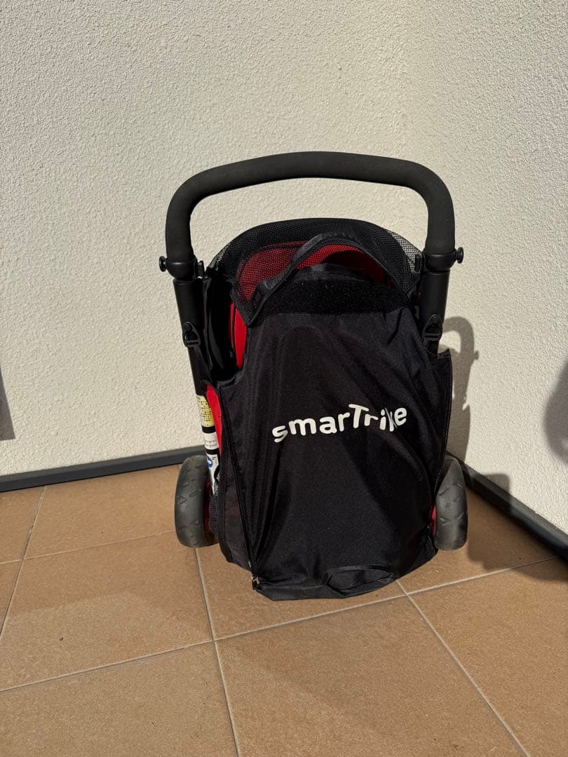 smartrike 三輪ベビーカー　黒赤＊三輪車