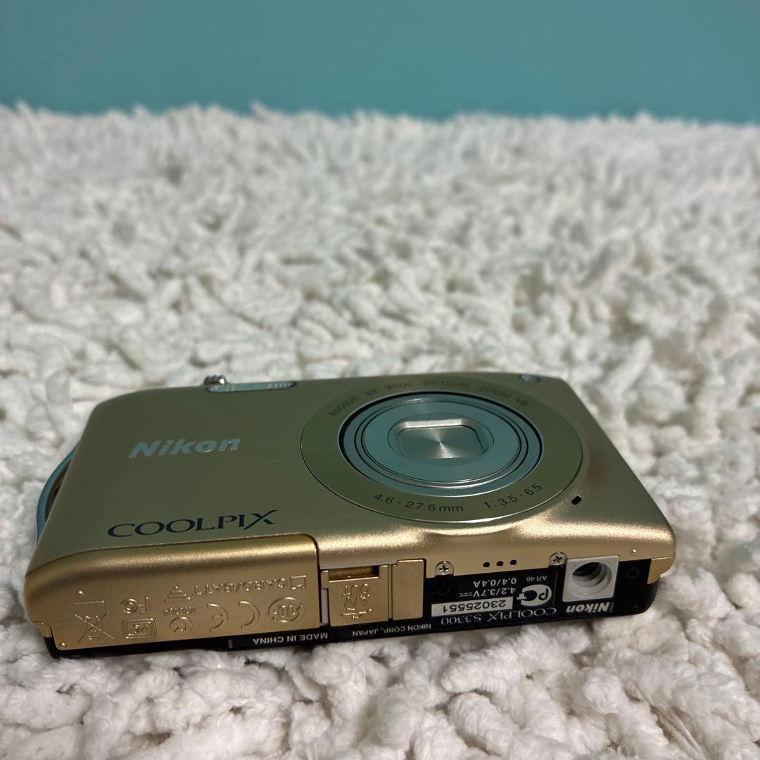 Nikon COOLPIX S3300 ニコン ゴールド 動作確認済 人気カラー - メルカリ