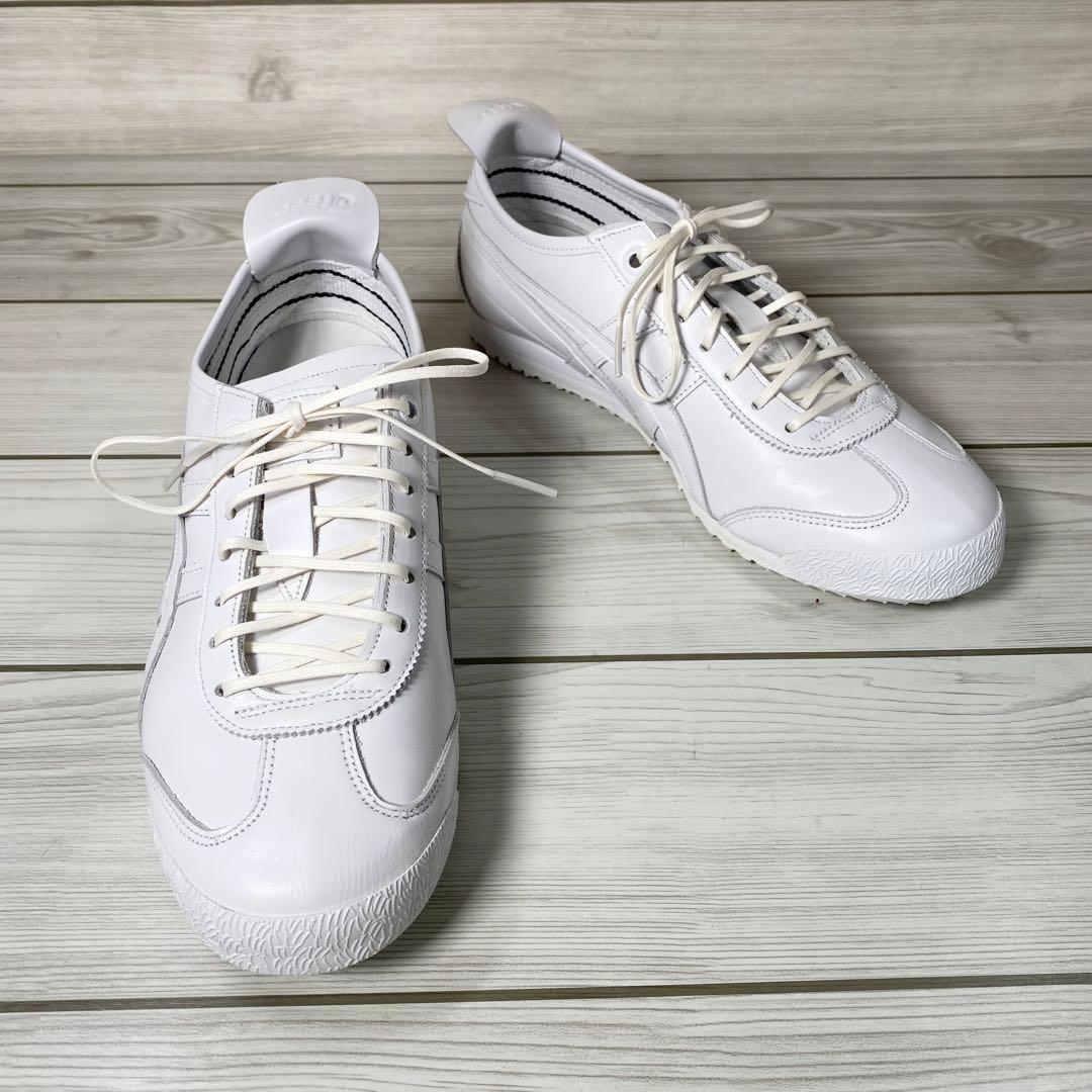 897【極美品】オニツカタイガー メキシコ66 スニーカー 白 24.5 - メルカリ