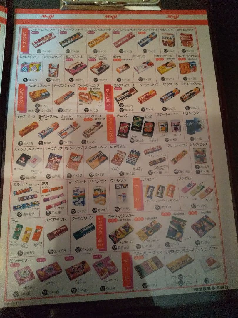 超激レア！　昭和レトロ　1984年　明治チョコレート菓子　カタログバインダー