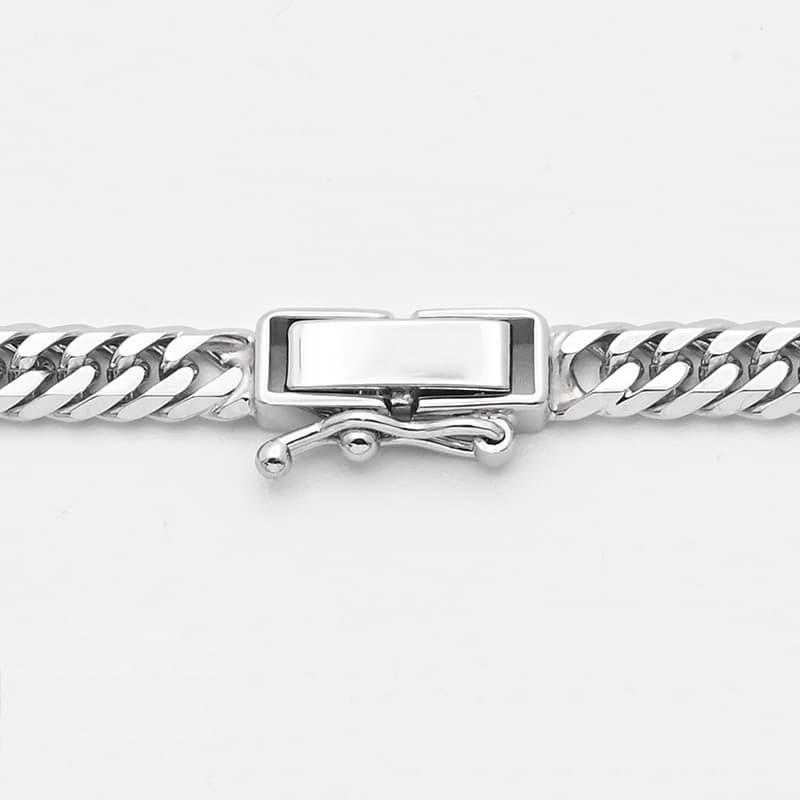 PT850(プラチナ) 喜平ブレスレット 6面ダブル 10.0g 18cm 新品