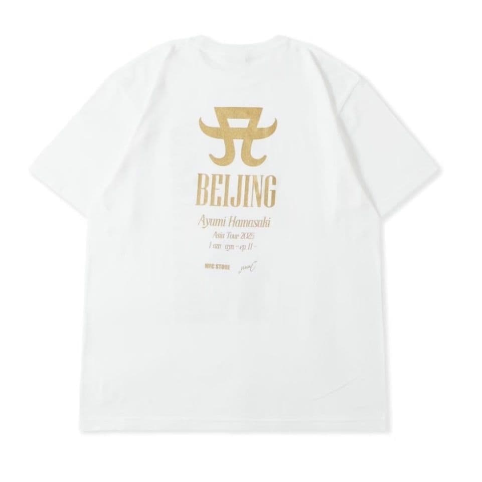 浜崎あゆみ グッズ 北京限定 MFC STORE Tシャツ ホワイト L