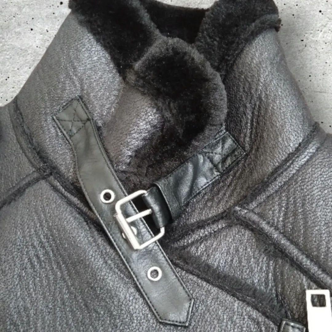 美品】ZARA レディース フェイクムートン ダブルライダースジャケット