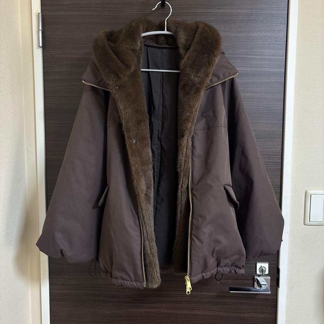 美品】Gready Brilliant 取り外しファー中綿フードコート - メルカリ