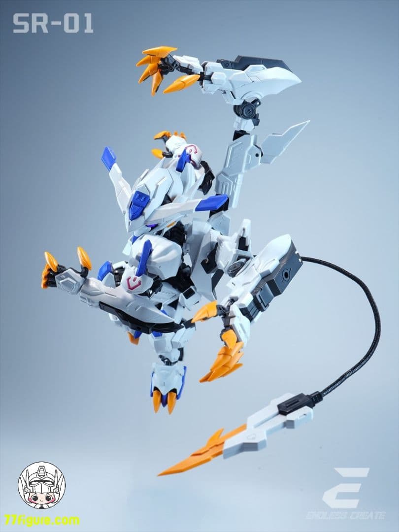 海外 中華製バエル バルバトス似 形態切替 MGSD相当 発光 組立式