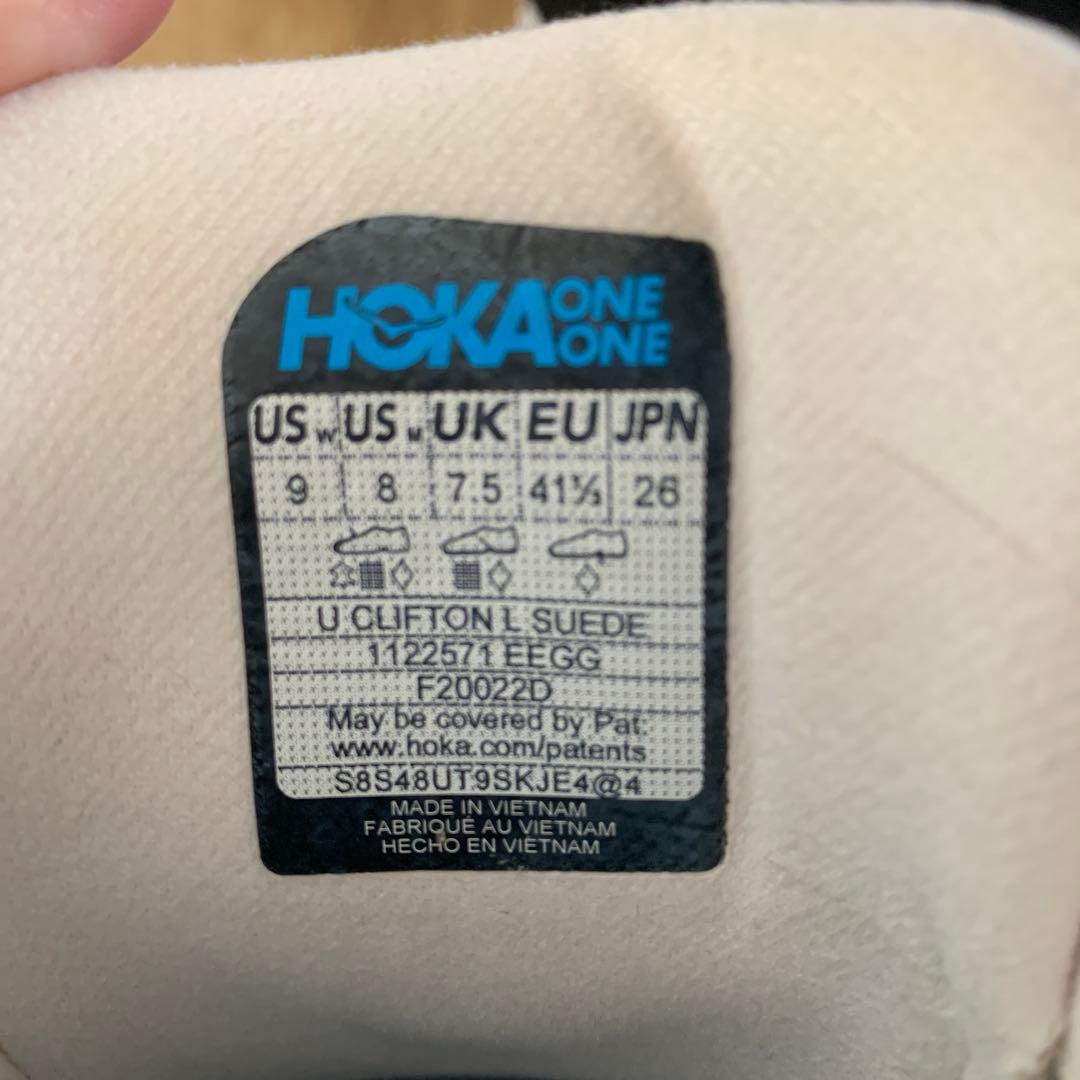 オバチャン様★HOKA ホカ クリフトン L スエード 26.0cm