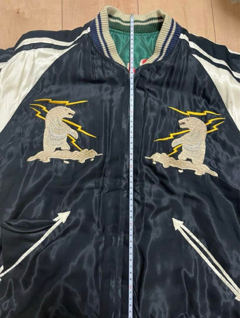 20AWリバーシブルキルティングスカジャンアラスカジャン シロイワヤギ