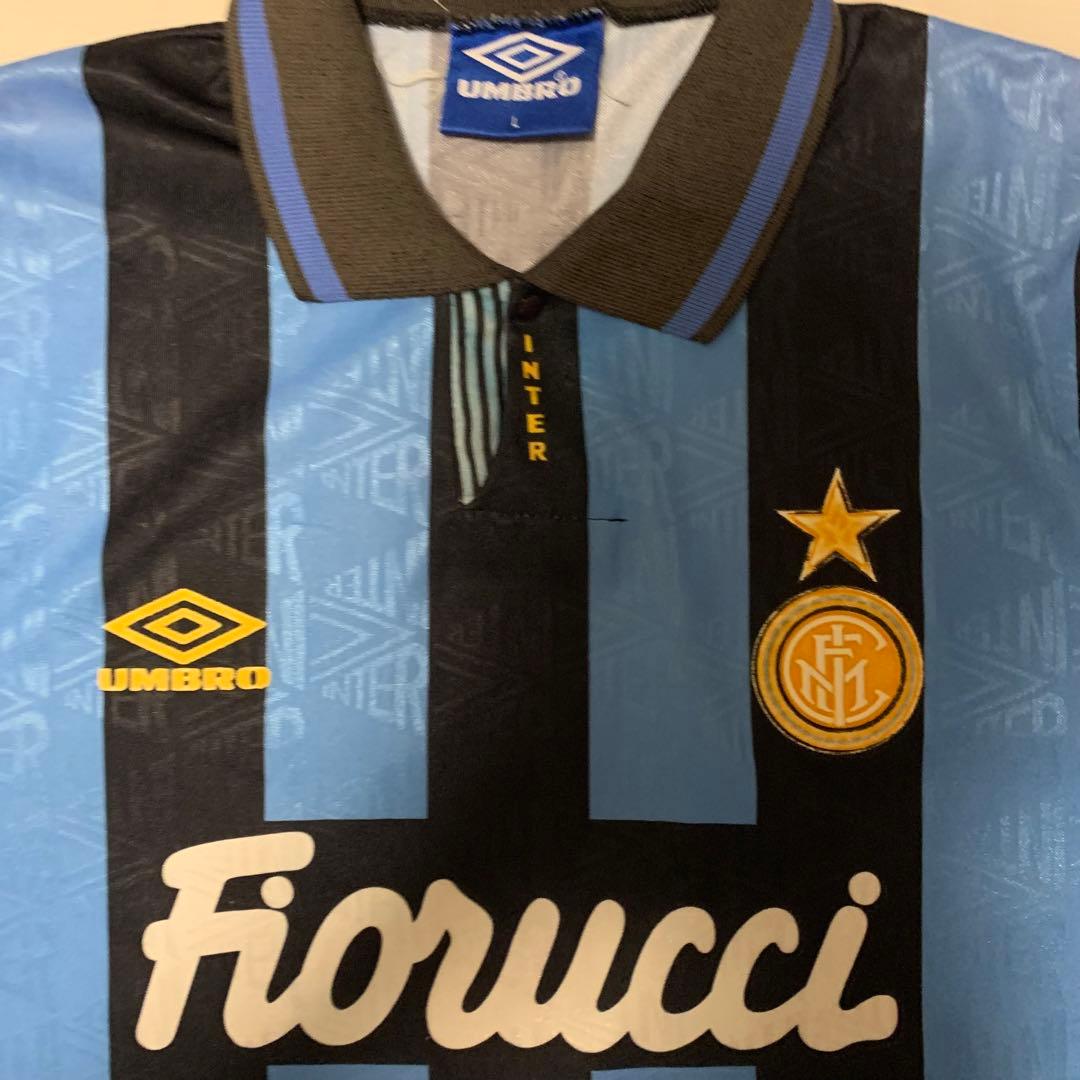 インテルミラノ 92/93ホーム No.10ベルカンプ Lサイズ アンブロ - メルカリ