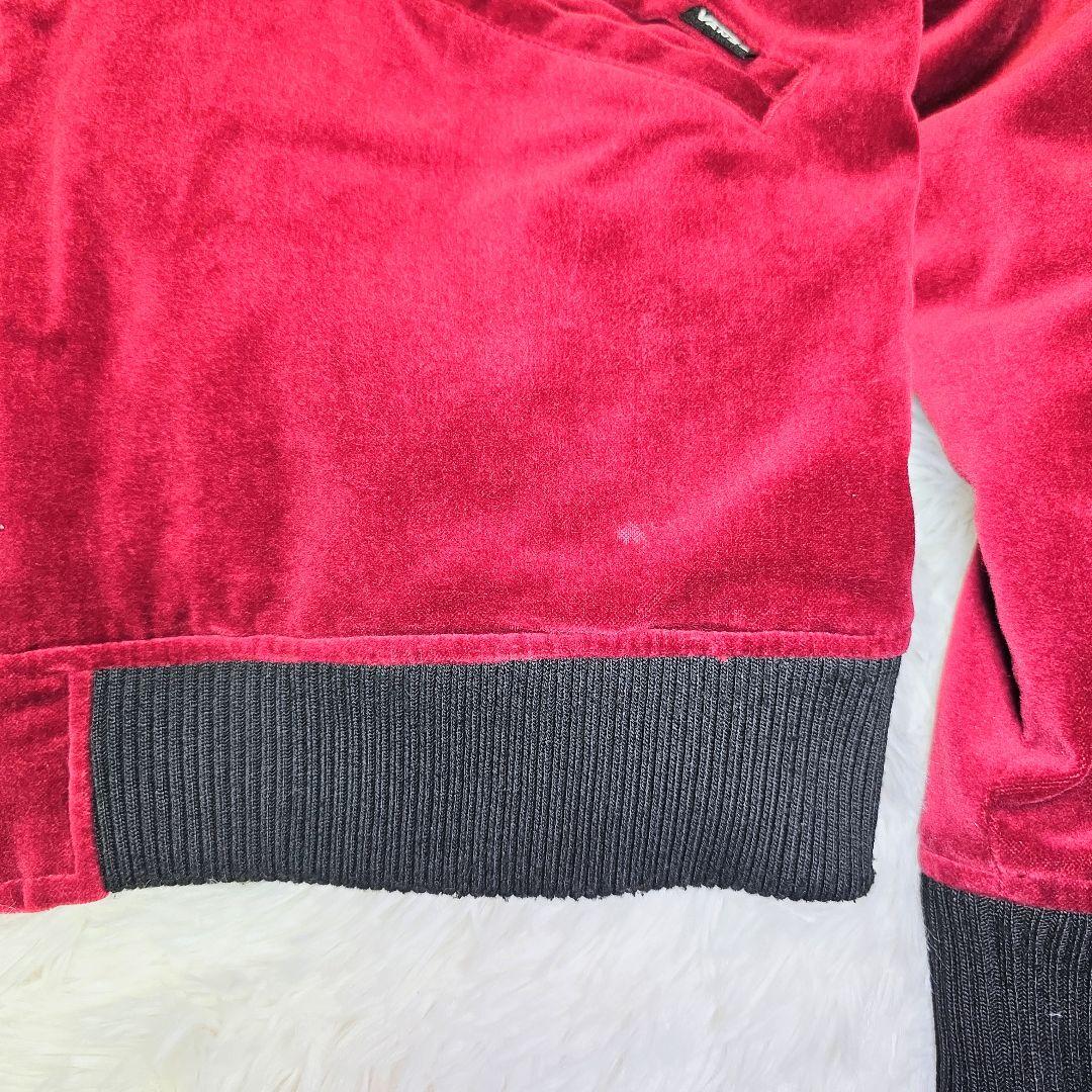 VANS バンズ スカジャン 別珍 ベロア L相当 刺繍 ボルドー ワイン