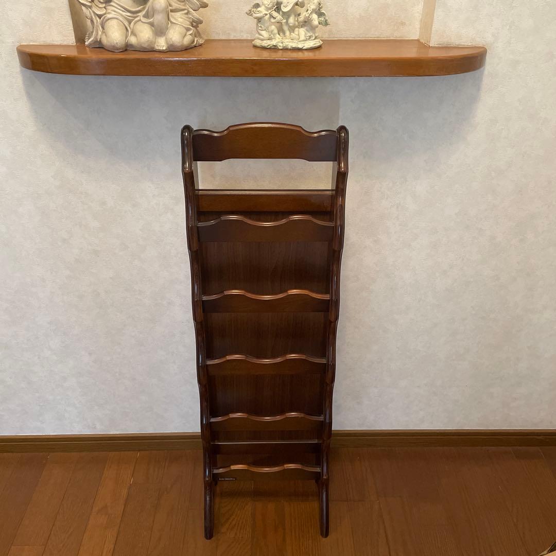 カリモク家具　コロニアルスリッパラックウォールナット　アンティーク 楽天市場】カリモク コロニアル スリッパラック おしゃれ スリッパ