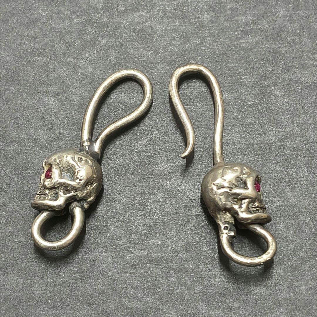 ち*助様 galcia シルバー スカル フック 楽天市場】galcia NECKLACE CHAIN 
