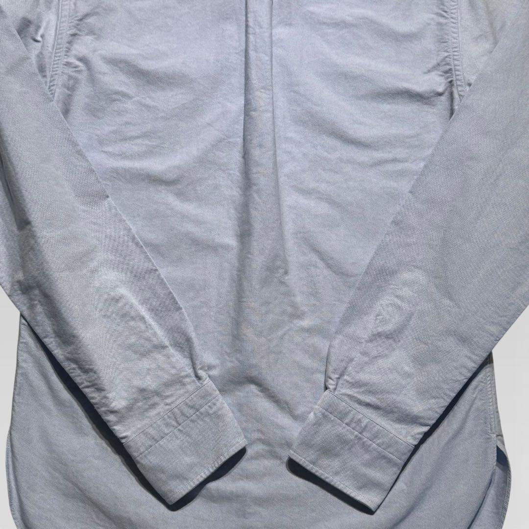 メゾンキツネ オックスフォードシャツ フォックスパッチ ブルー