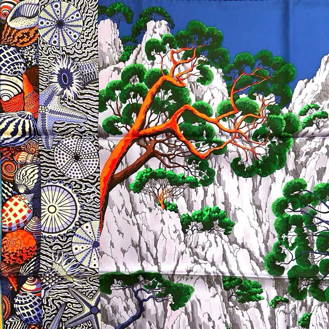 名作 極希少 極美品 エルメス シルクスカーフ カレ90 天国のシエスタ