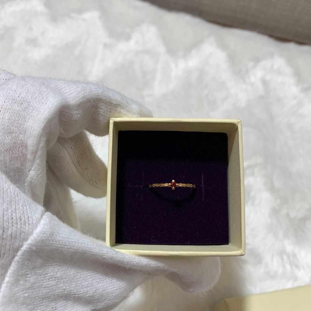 専用ですagete ガーネットピンキーリング 1月誕生石 3号 10K - メルカリ