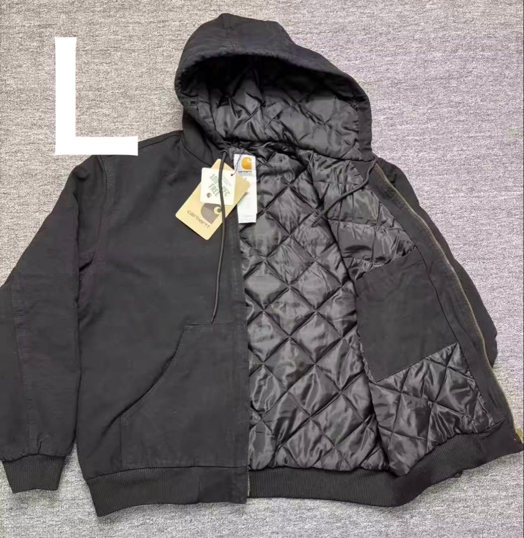 カーハートアクティブジャケット希少　黒色 90年代 USA製 Carhartt カーハート アクティブジャケット ダック