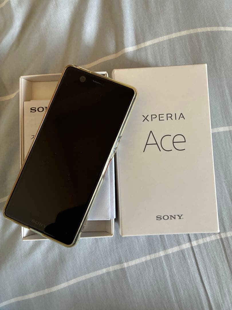 xperia ace J3173 SIMフリー ブラック 付属品なし - メルカリ