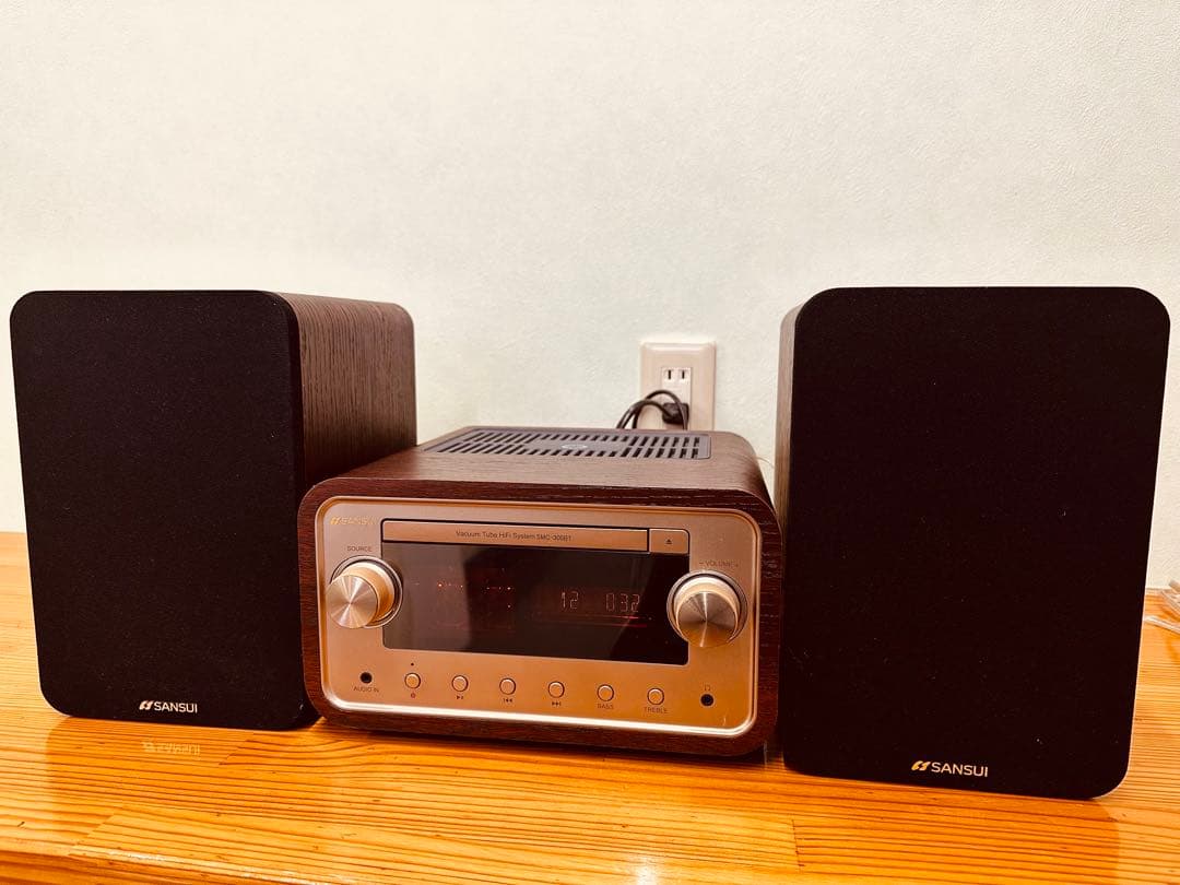 サンスイ 真空管ハイブリッドアンプ搭載CDステレオシステムSMC-300BT Sansui【SMC-300BT】サンスイ 真空管ハイブリッド Bluetooth機能搭載