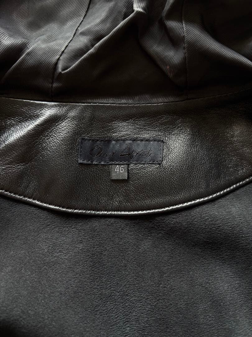 OMAR AFRIDI レザー ジッパーカー 46 - メルカリ
