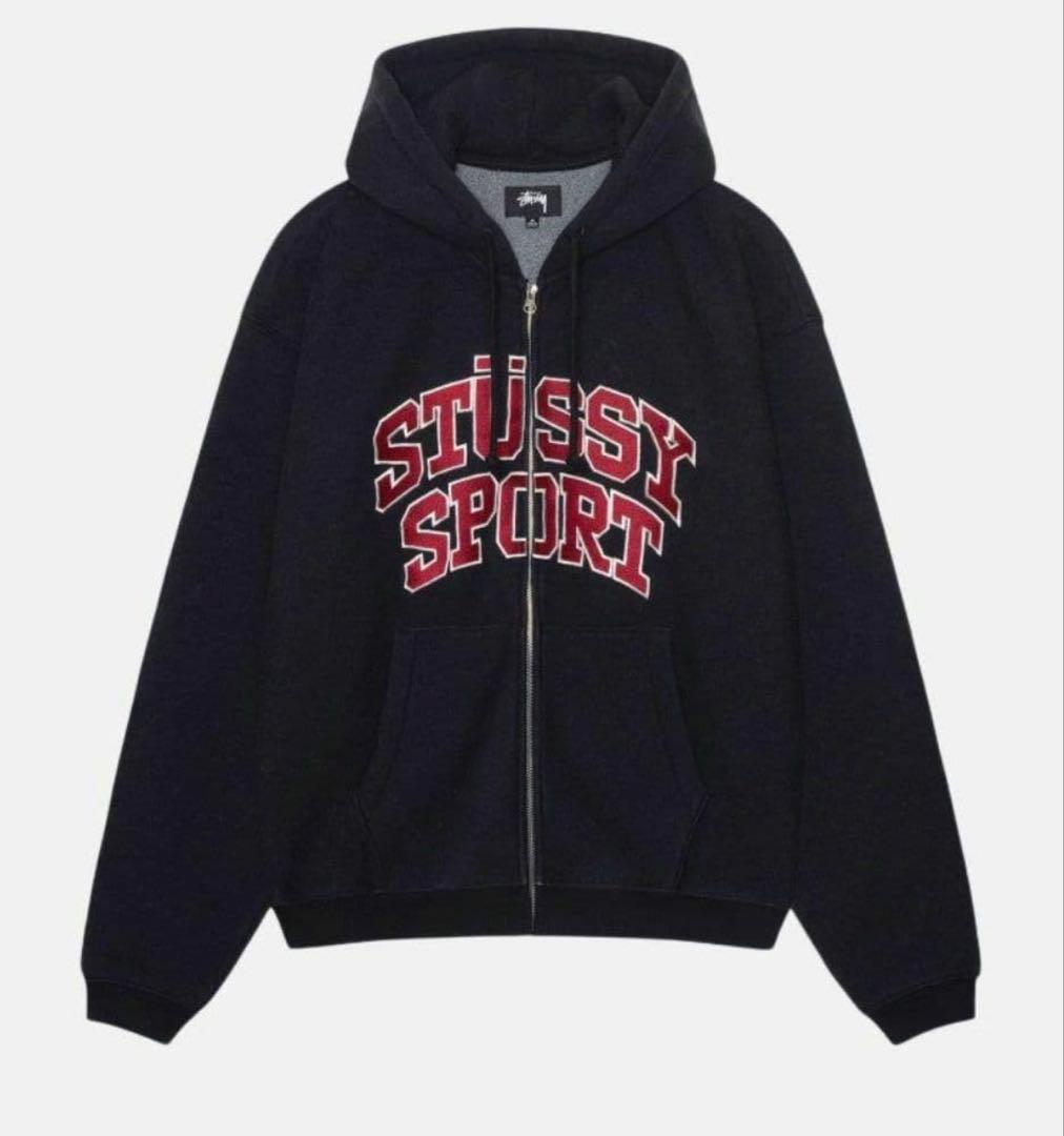 S*r様 STUSSY SPORT ZIP HOODIE【L】 ☆24SS 最新作☆STUSSY SPORT ZIP HOODIE (STUSSY/パーカー・フーディ