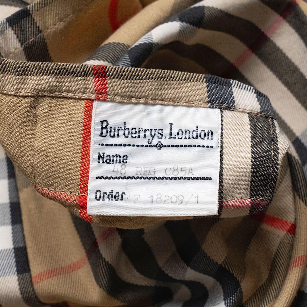 80s バーバリー タイロッケン 英国製 48 ヴィンテージ 一枚袖 微玉虫