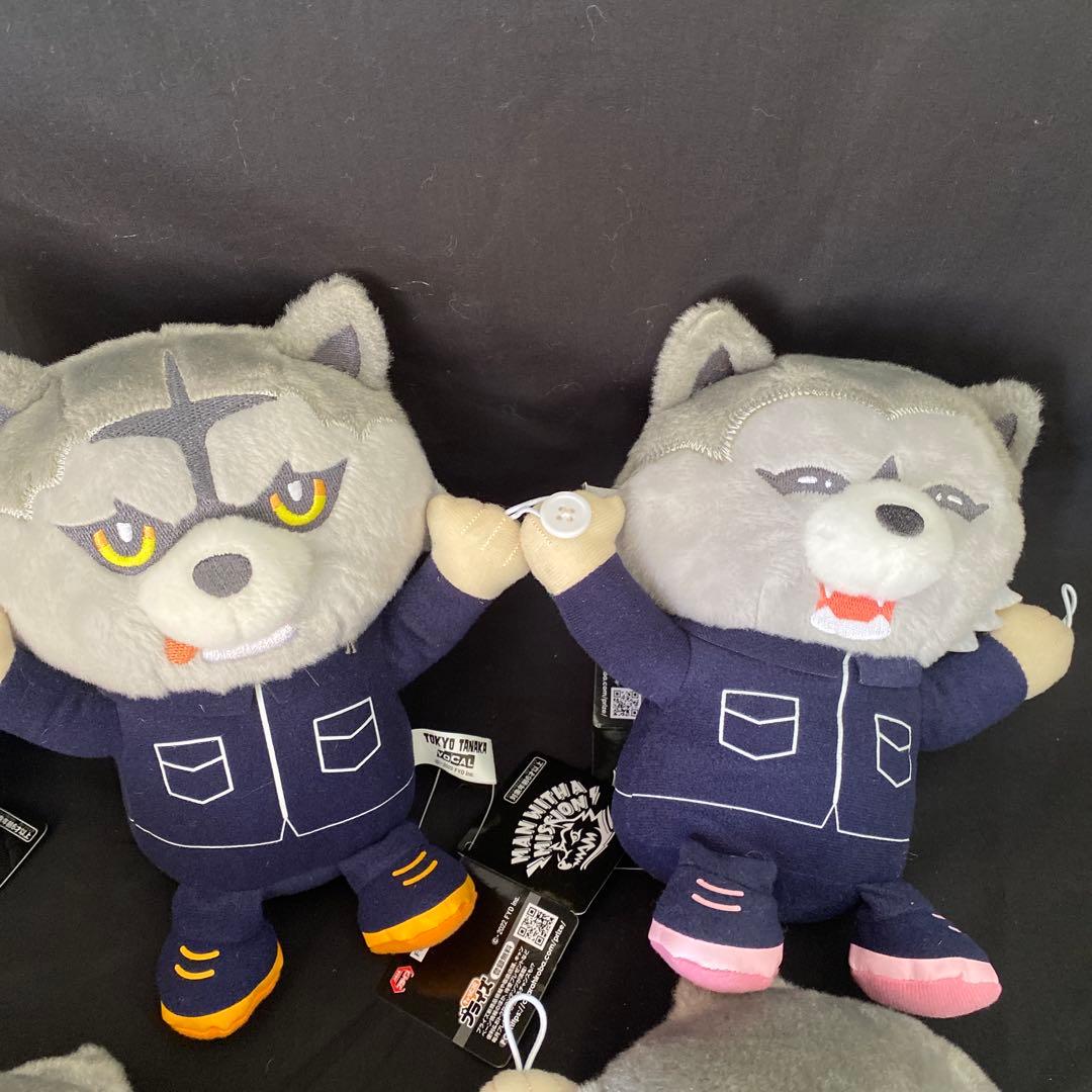 タグ付き　マンウィズアミッションはぐはぐマンウィズぬいぐるみ5個セット！