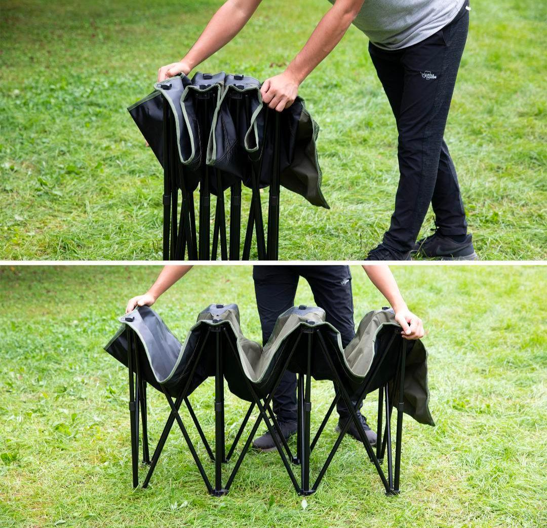 □ホールアース□ダディー コット ベンチ ブラック 2台セット 万能チェア