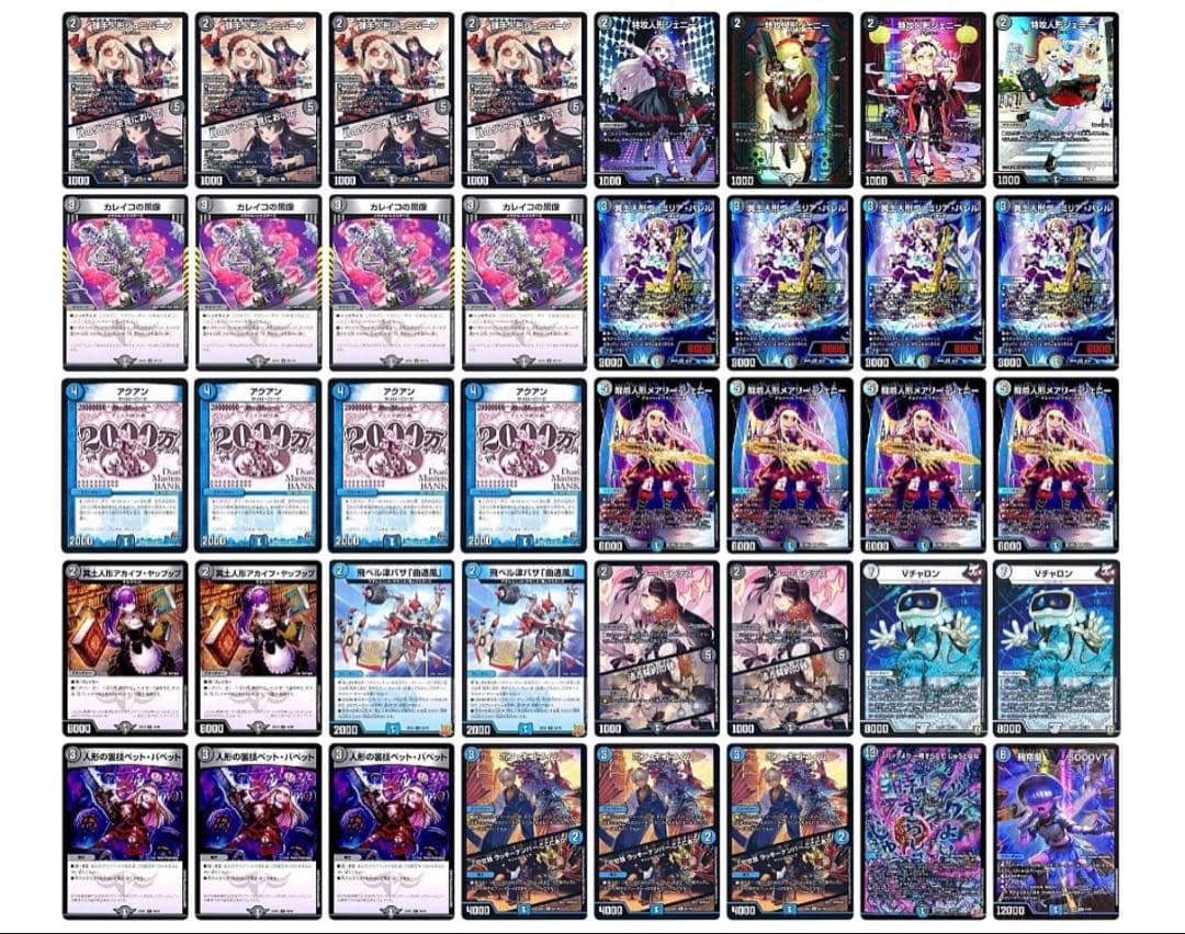 青黒デスパペットデッキ+調整パーツ40枚