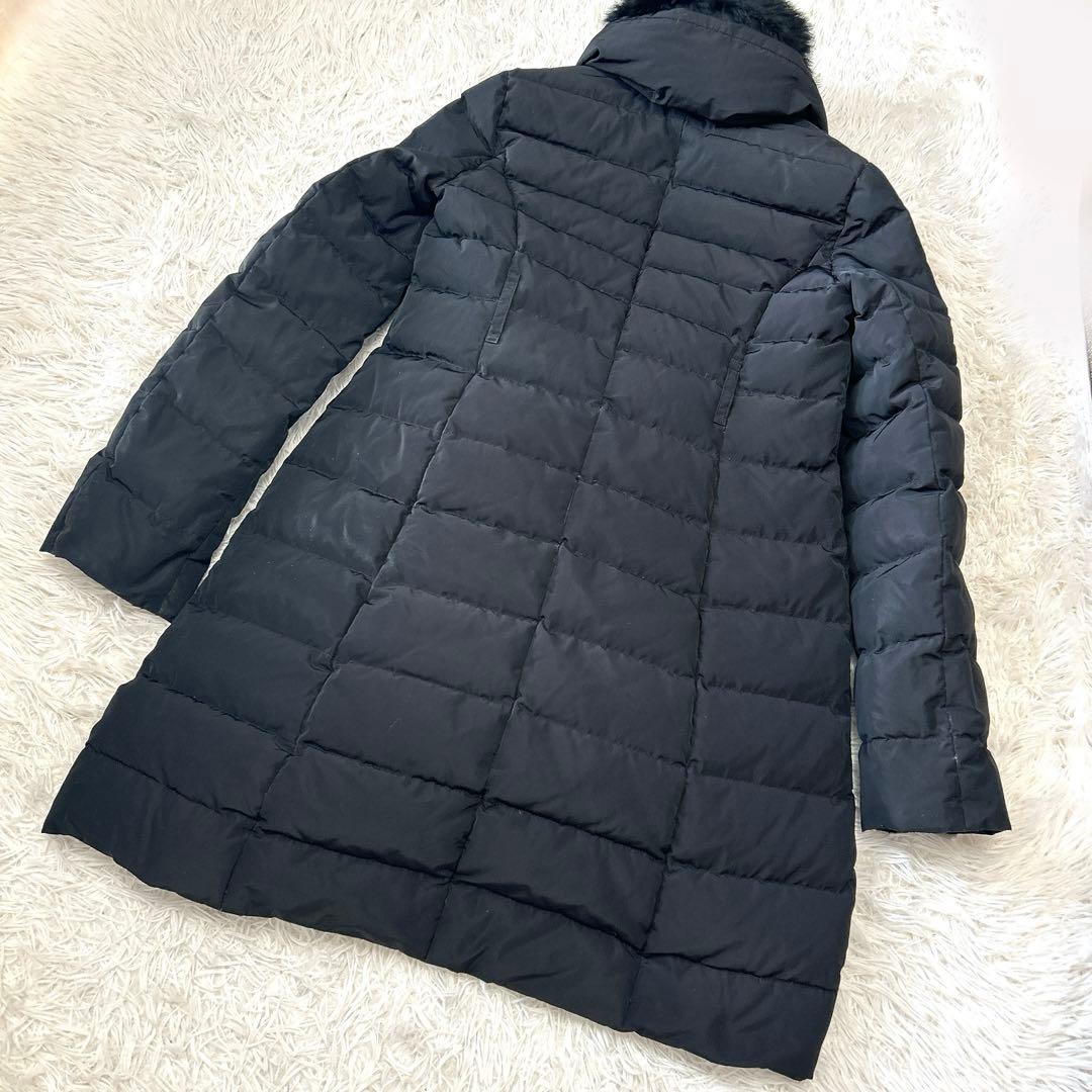 ファー 2Way✨ブルーレーベルクレストブリッジ ダウンコート 黒 S 人気