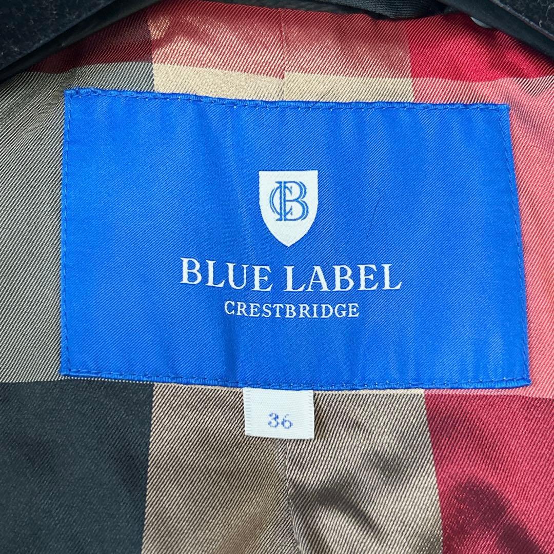 ファー 2Way✨ブルーレーベルクレストブリッジ ダウンコート 黒 S 人気